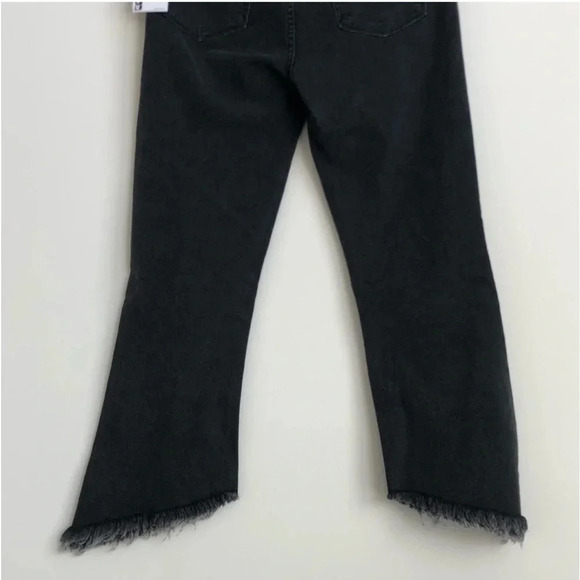 New Joes Jean Callie Crop Bootcut Jean High Waist asymmetrical frayed hem Y2k - Picture 5 of 8